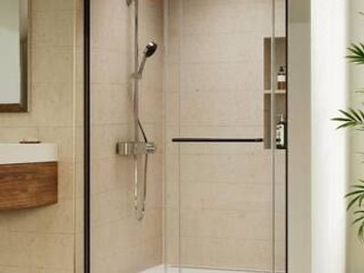 48" W x 70" H Sliding Glass Shower Door
