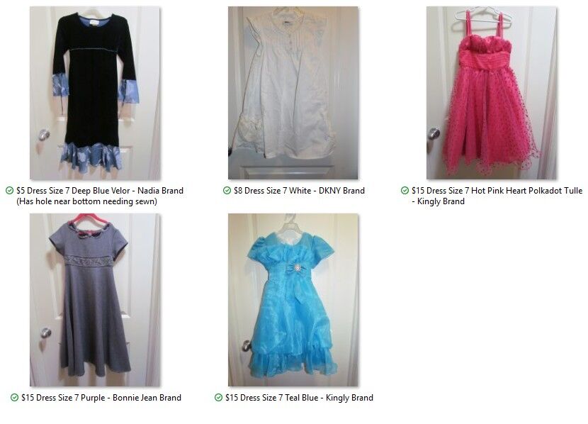 Size 7 Girl's Church Christmas Holiday Dresses ~ Easter ~ Wedding Flower Girl