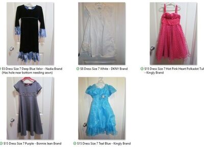 Size 7 Girl's Church Christmas Holiday Dresses ~ Easter ~ Wedding Flower Girl