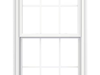 Brand New JELD-WEN V-2500 White Vinyl Single-Hung Window (with Grid & Screen)
