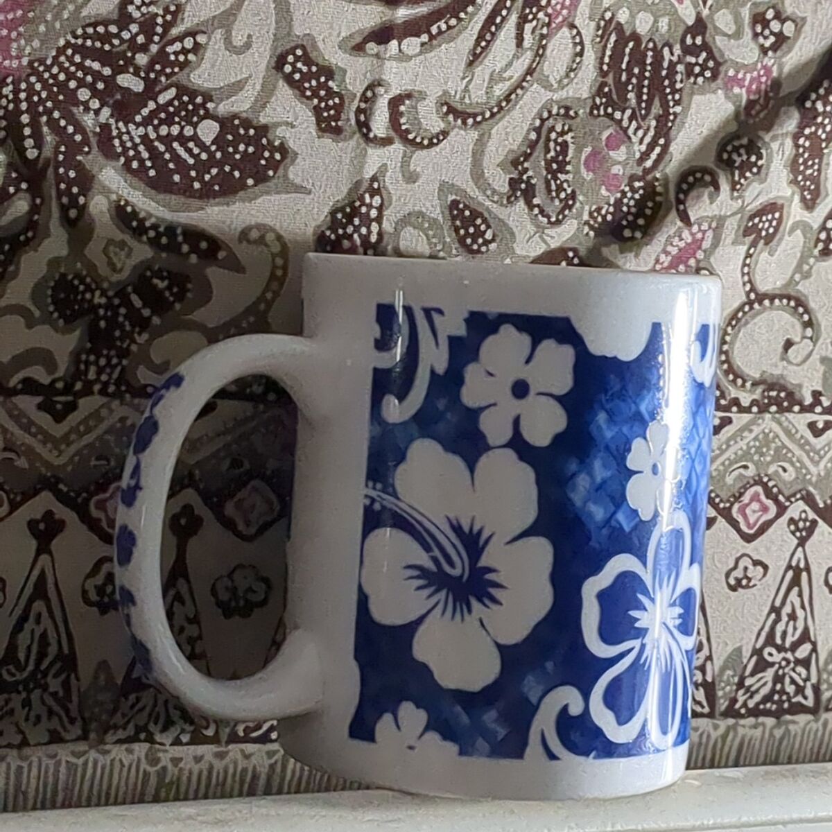 Islander group blue hibiscus mug