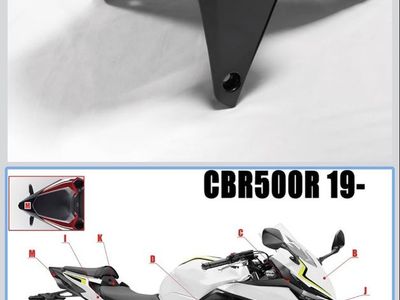 Matte Black ABS Injection Fairing Kit for Honda CBR500R 2013-2015