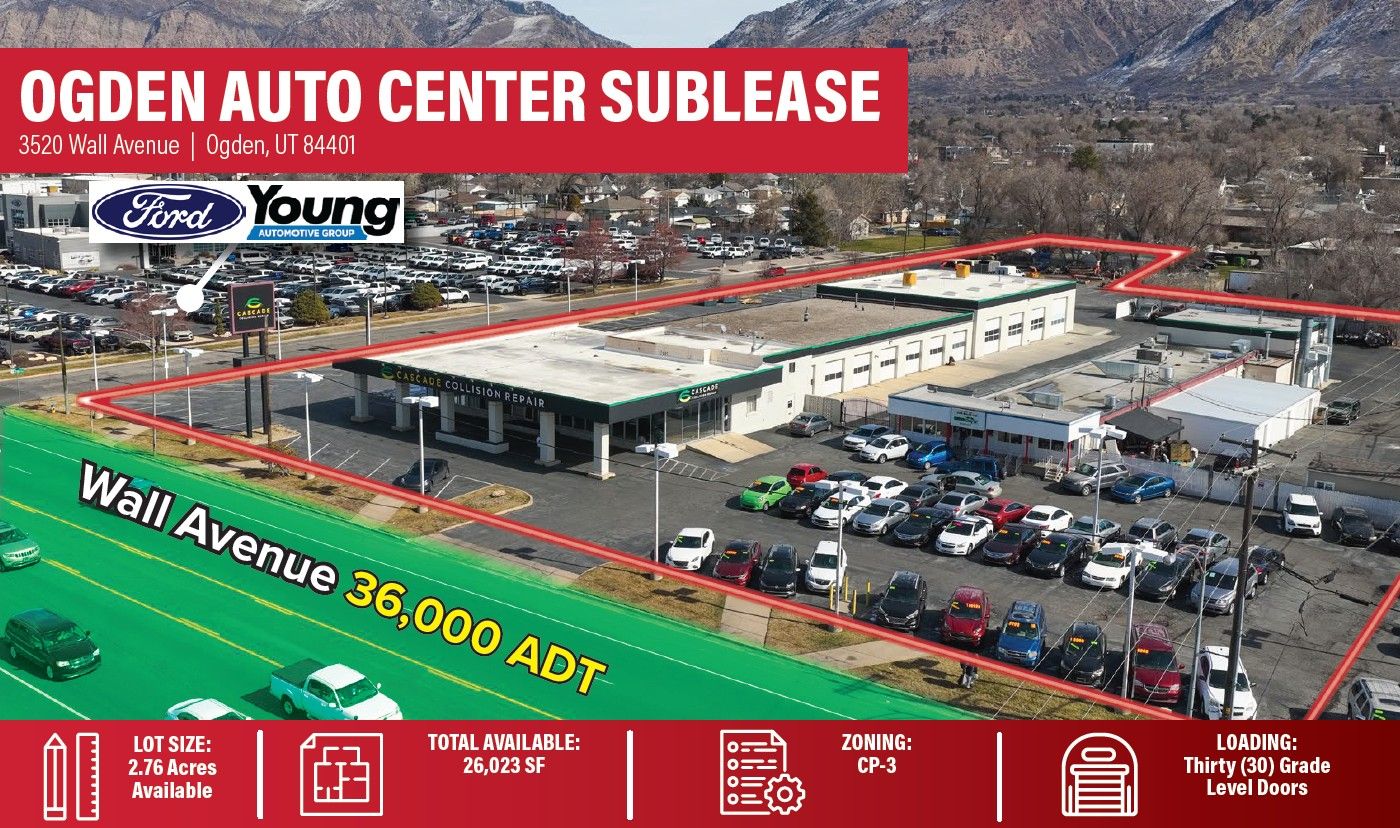 Ogden Auto Center Sublease - 26,023 SF - Ogden, UT