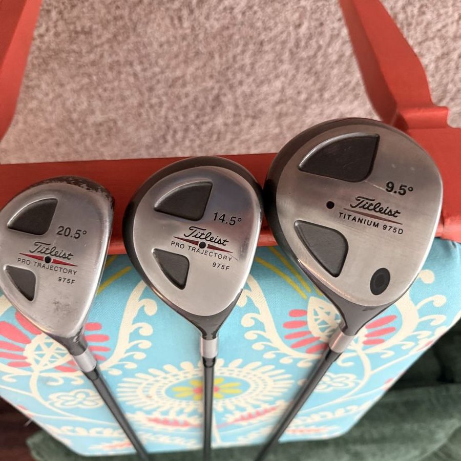 Titleist 975 Driver, 3 wood and 7 wood