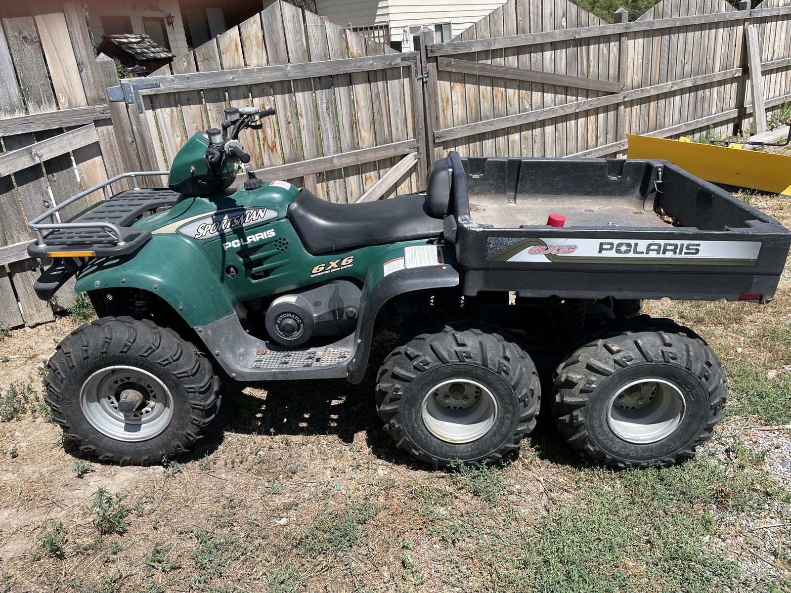 Polaris 6 wheeler with accessories