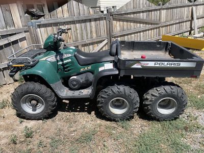 Polaris 6 wheeler with accessories