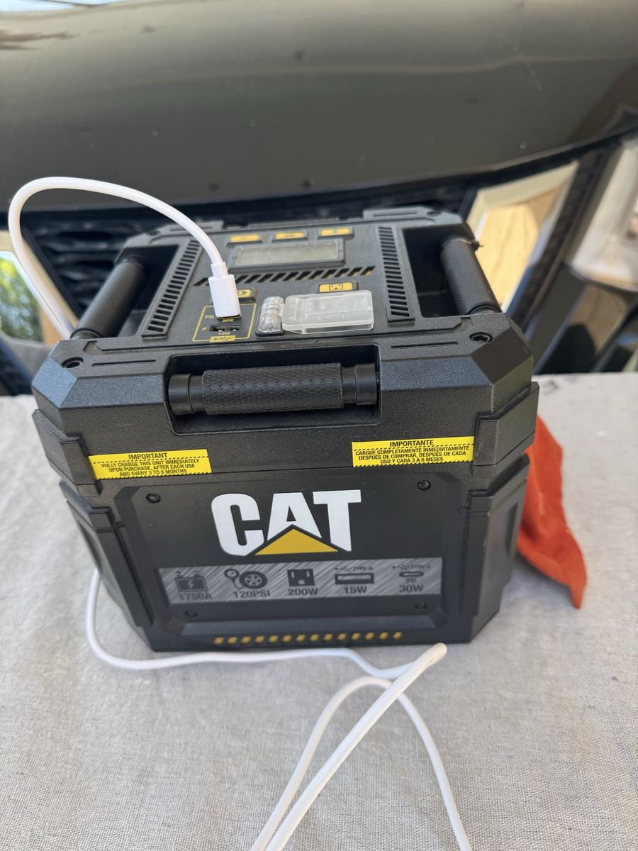 CAT Cube 1750A Jump Starter, 200W Inverter, 120 PS