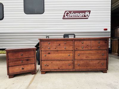 Nice Wood Dresser Set