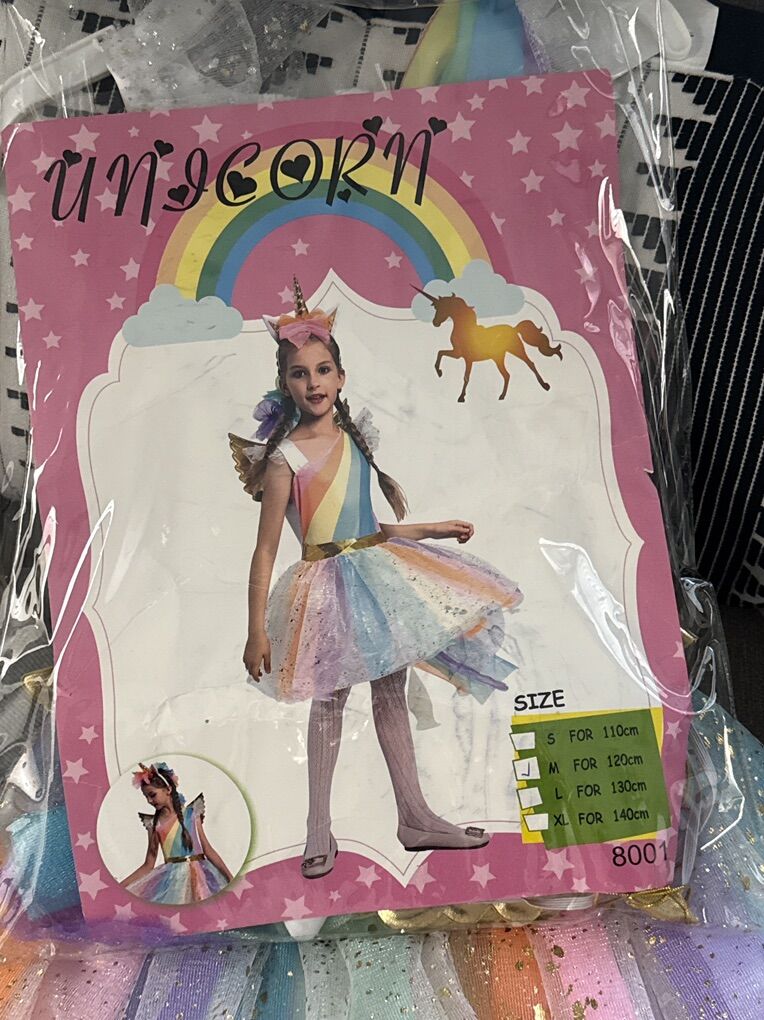 Size Medium Unicorn Costume