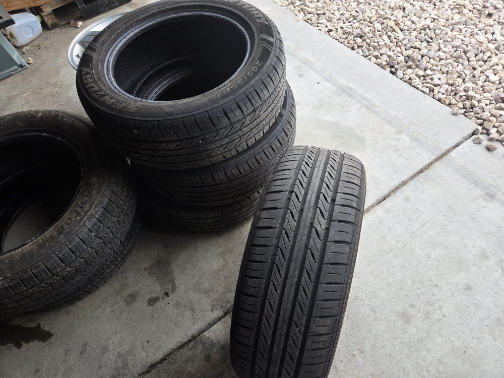 Set of 205 55 16" Sentury Tires