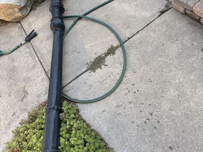 Black Outdoor Lamp Post Street Light Fixture
