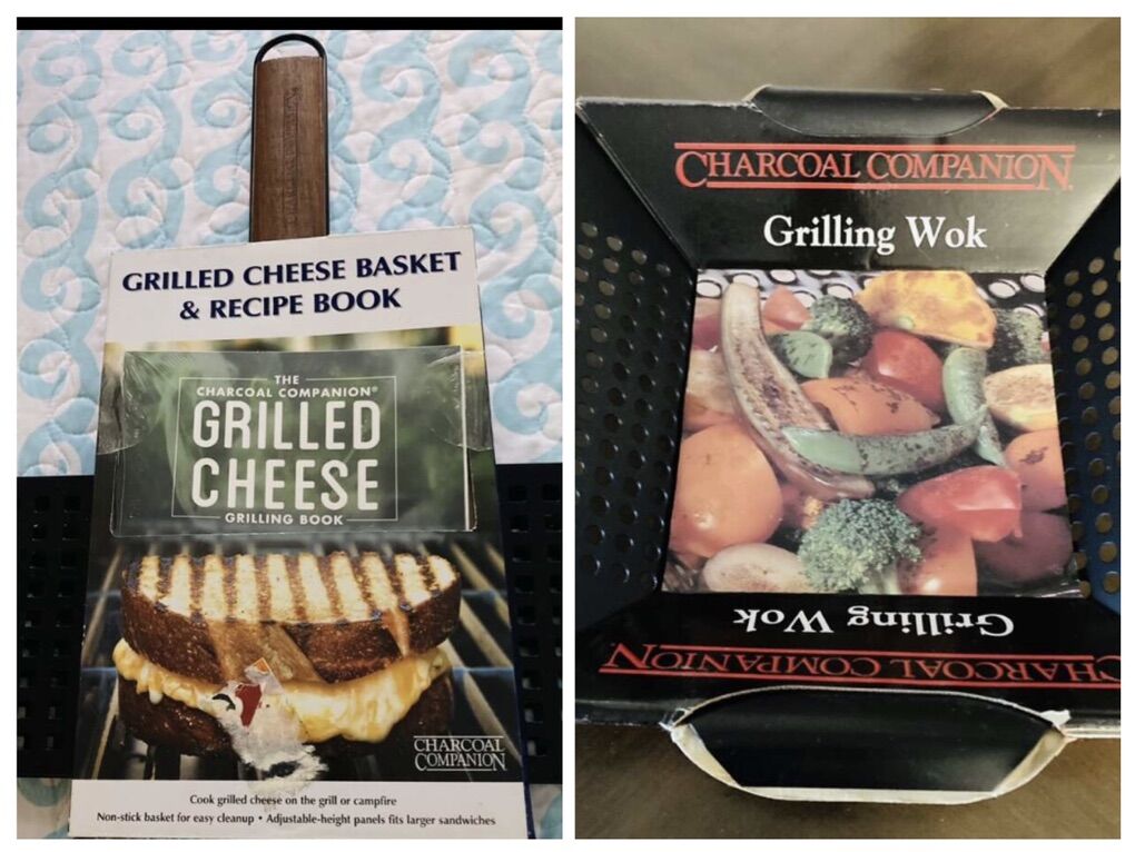 Charcoal Companion Grilled Cheese & Grilling Wok