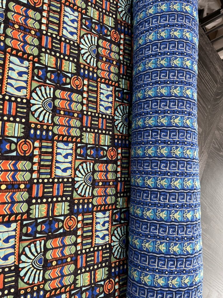 Downton Abbey pre-quilted fabric.  43x 166