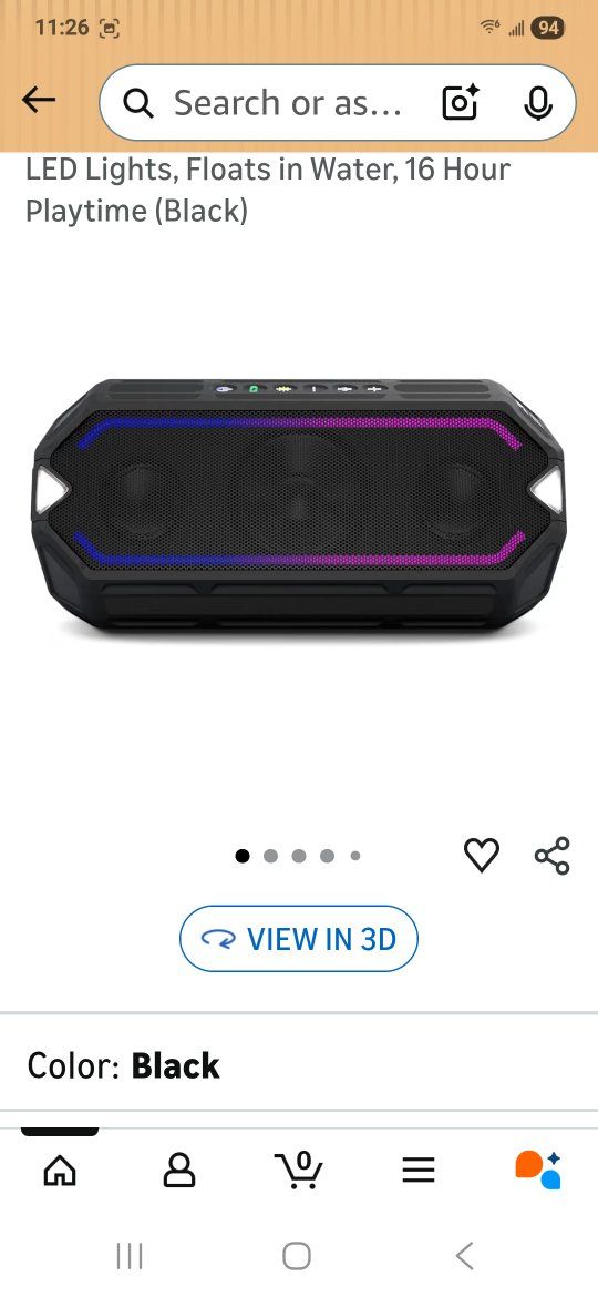 Altec Lansing HydraBoom Bluetooth Speakers, USB Ty