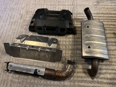 OEM Polaris RZR Turbo S Velocity Exhaust Header & Muffler System
