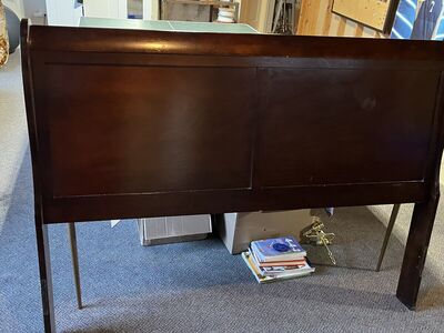 Cherry sleigh bed (queen)