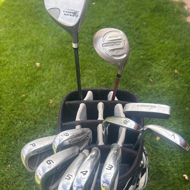 Full Set Of Irons and Woods TaylorMade Bag
