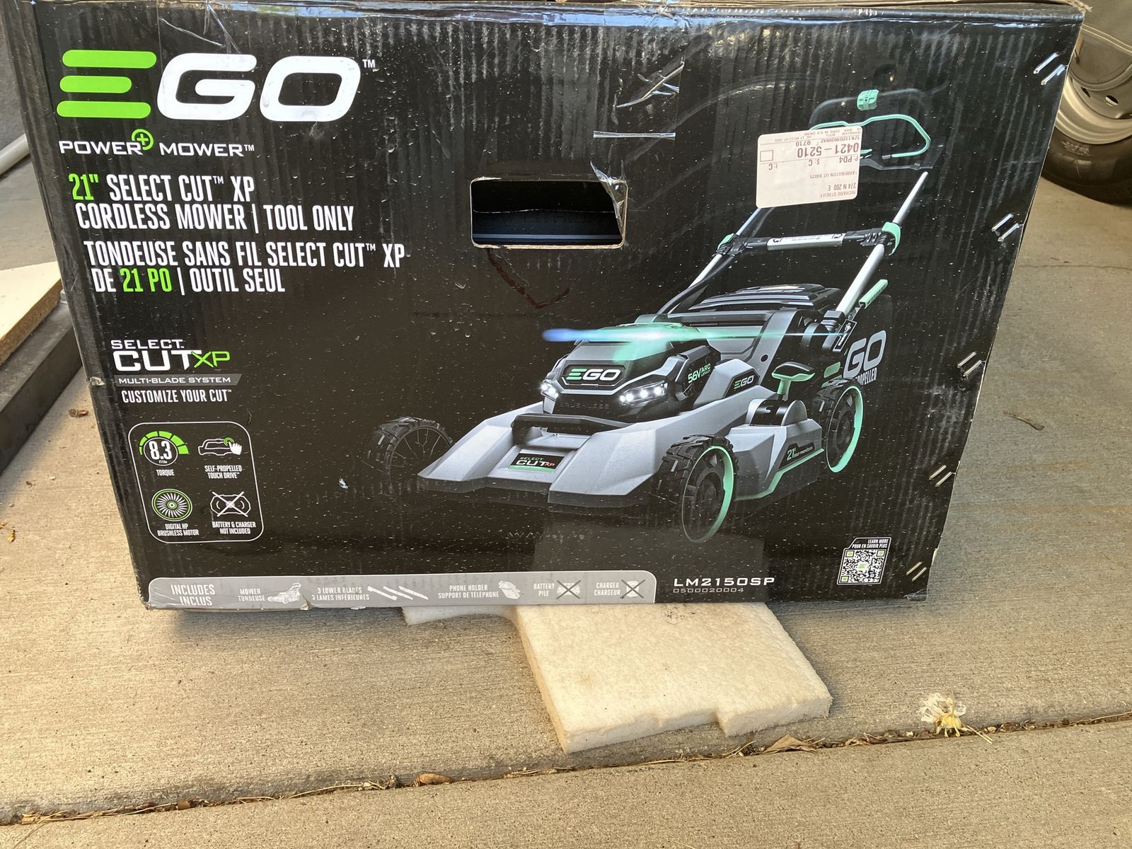 EGO Electric Lawn Mower 21” Select Cut XP