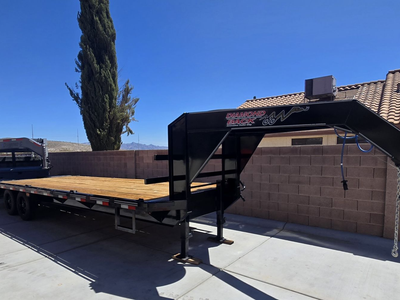 2024 20' + 5' Deckover Dovetail Gooese Neck trailer