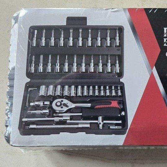 MOREFIX Multi-Function Socket Wrench Set - 46 Piece, Portable, Durable, Magnetic Design