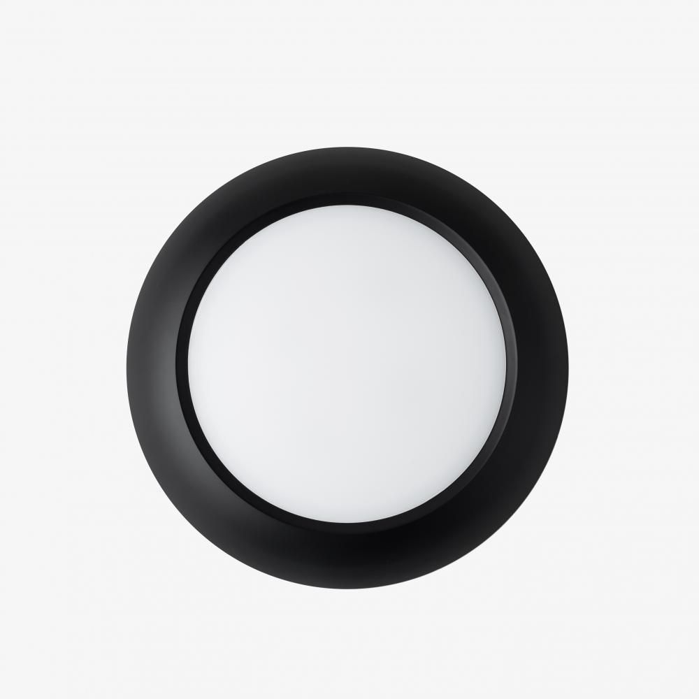 Modern, 10" LED Disc Light Black Finish