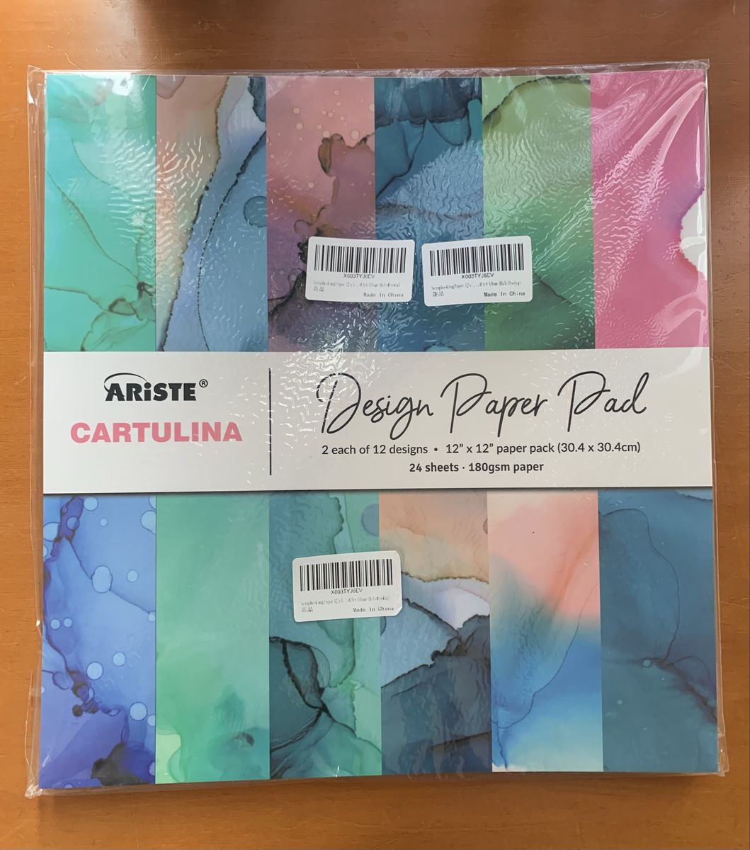 Artiste Cartulina Scrapbooking Paper 12x12” Album HaloDyeing, 12 Designs, 24Sheets
