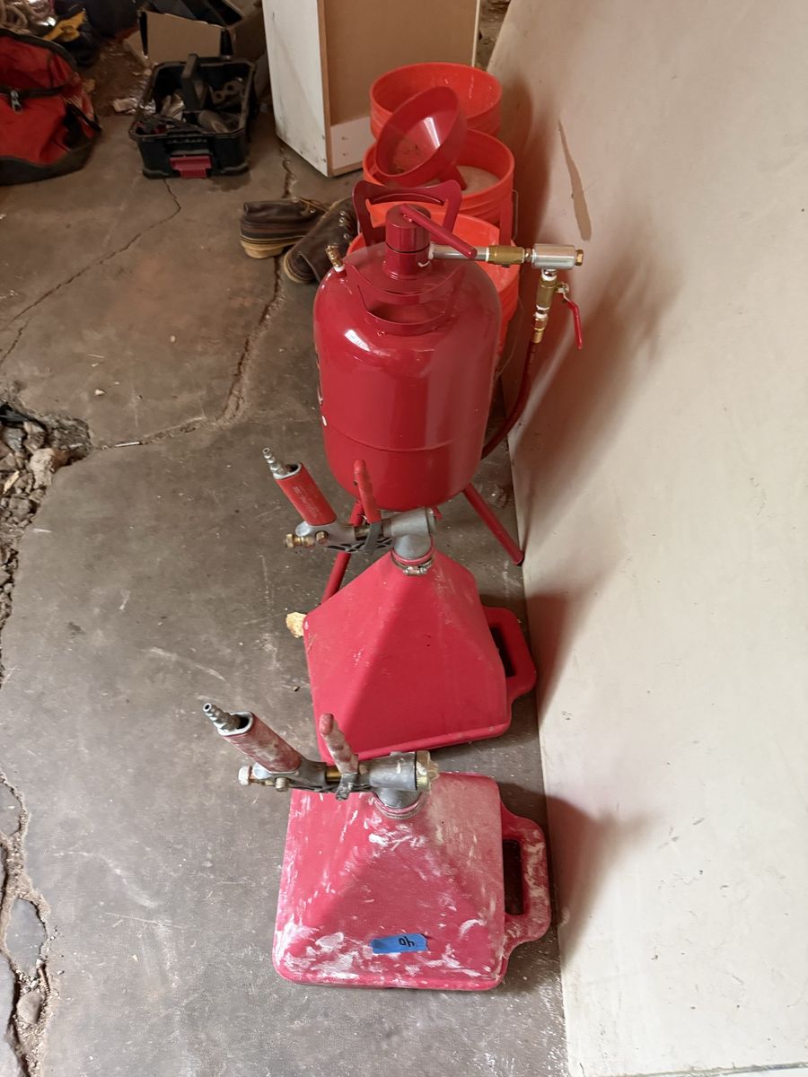 Drywall hopper and gun two of them 20 bucks apiece