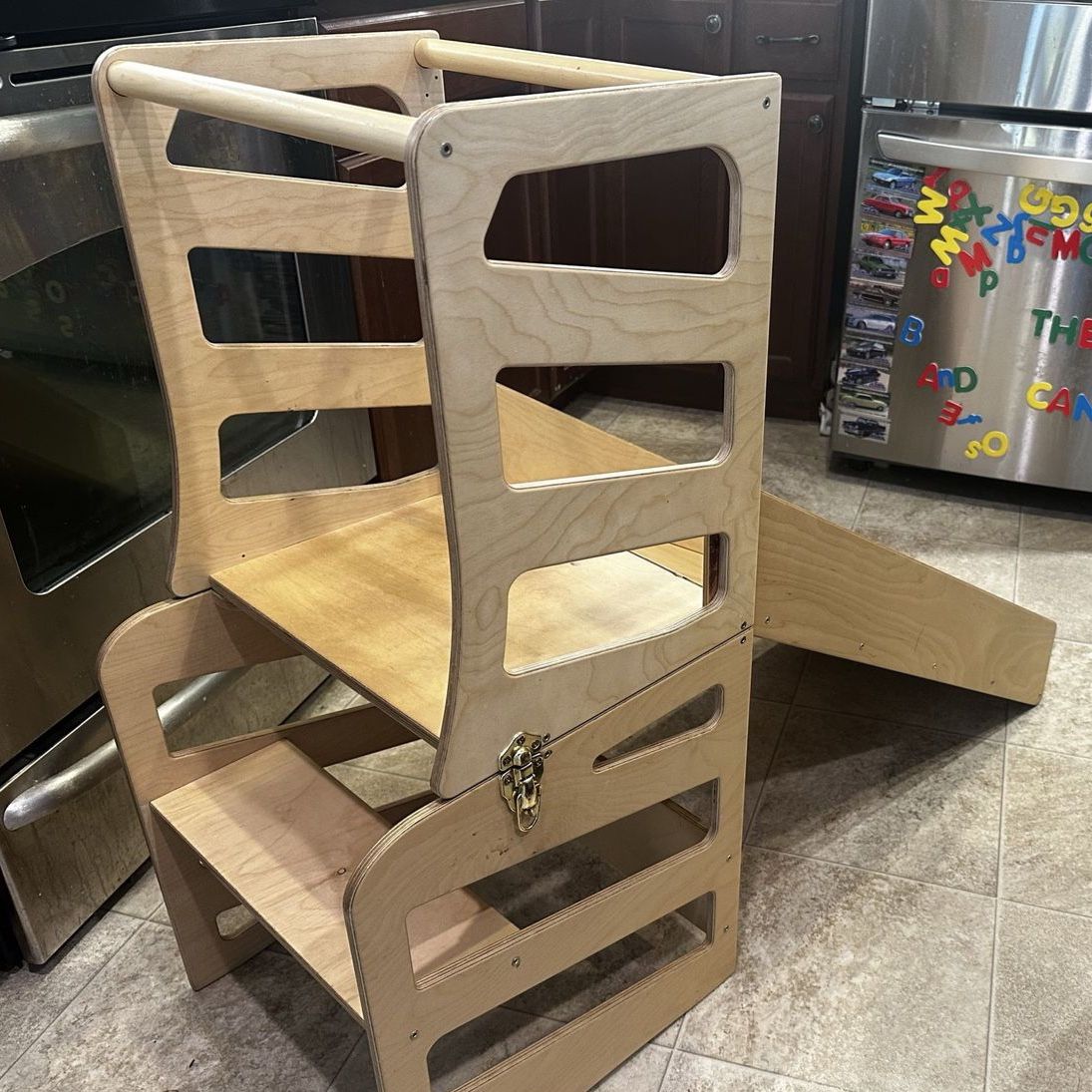 Toddler Tower - stool, desk & slide