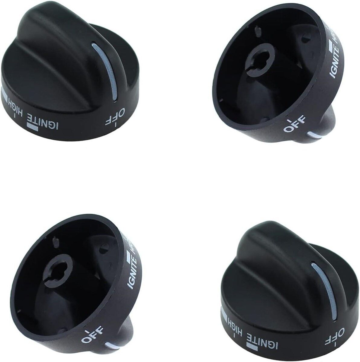 Maxmoral Gas Stove or Oven Knob 4PCS Black