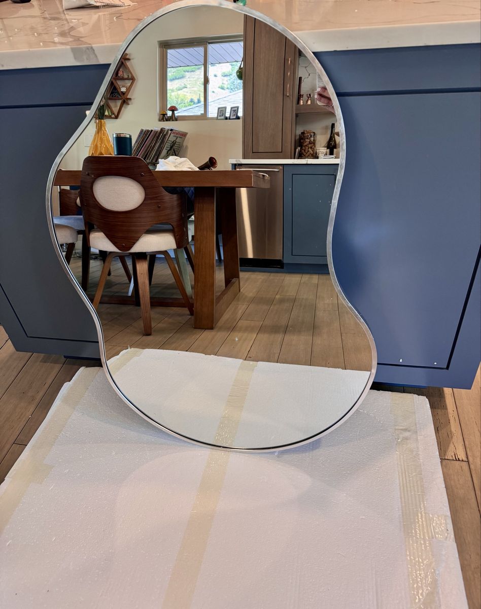 Organic Irregular Asymmetrical Wall Mirror - Modern Decor Aesthetic