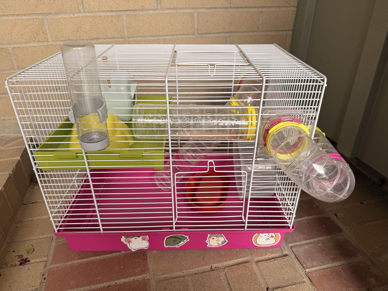Hamster cage and supplies 