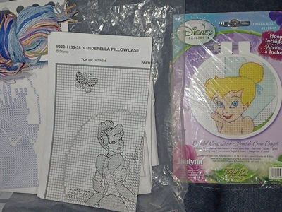 Cinderella and Tinker Bell Counted Cross-stitch