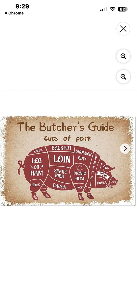 Fresh homegrown pork whole or half