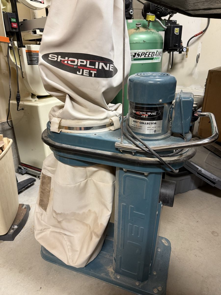 Jet dust collector 4 inch fitting 610 cfm
