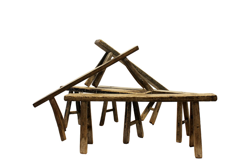 Antique Farm Noodle Benches