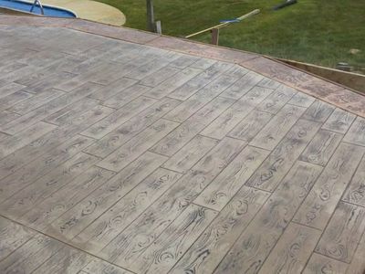 Sello para Concreto Cedar Wood Plank – Para Rentar