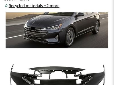 2019-2020 Hyundai Elantra Sedan Front Bumper Cover Replacement (86511-F2AA0)