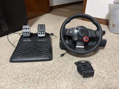Logitech Driving Force GT Steering Wheel & Pedals Set for PS3/PC