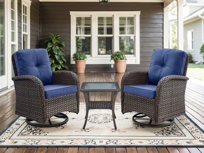 BRAND NEW Swivel Rocker Chair & Table Set