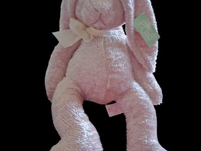 Russ stuffed bunny "blushes" NWT