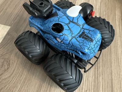 Blue RC Stunt Monster Truck with Remote Control
