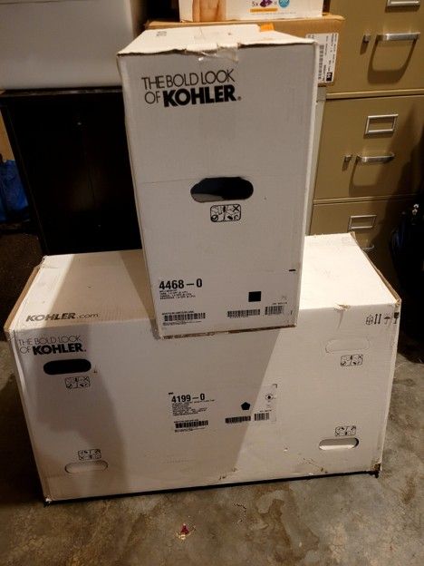 Kohler Wellworth Toilet Bowl 4199-0 and Tank 4468-0 New in Box