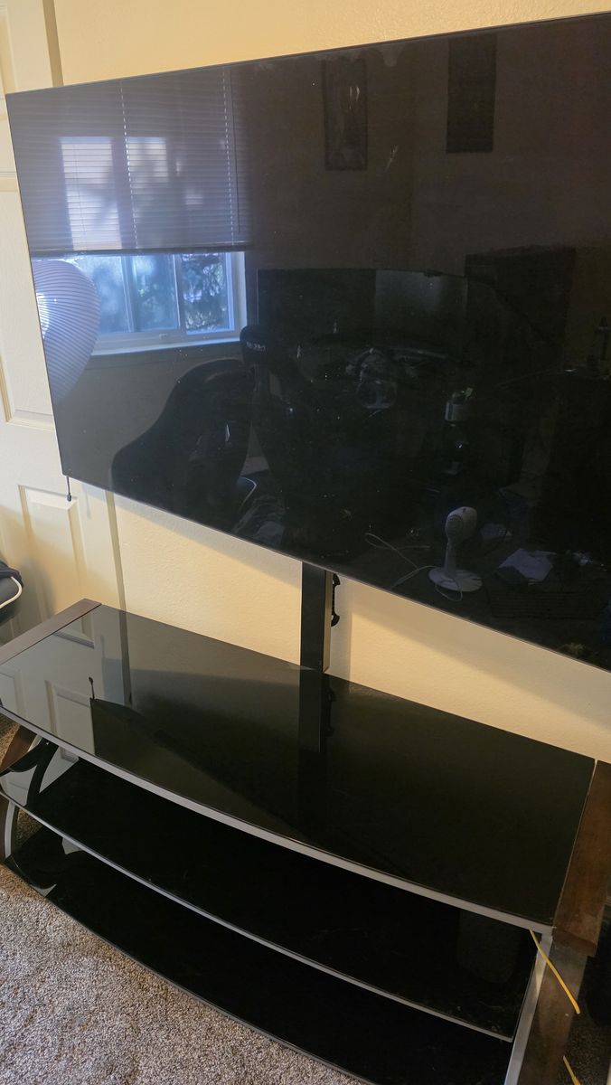 LG TV and TV stand