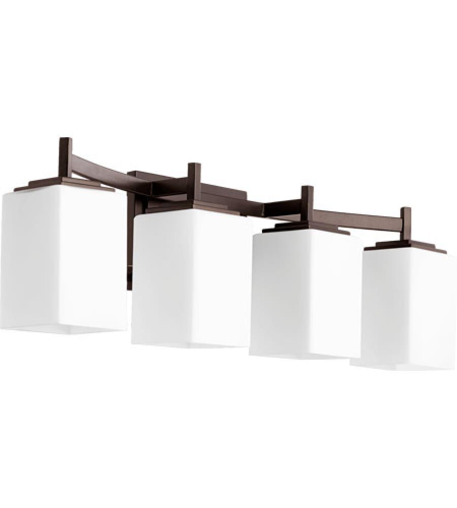 Transitional 4 Light Bathroom Vanity Bronze Finish