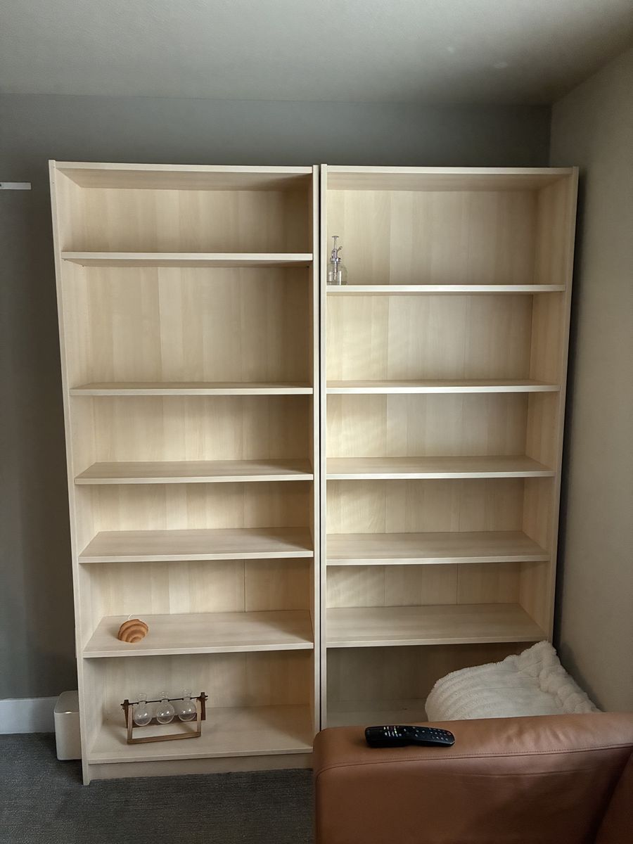 KEA BILLY Bookshelves – Set of 2 – Great Condition – $100