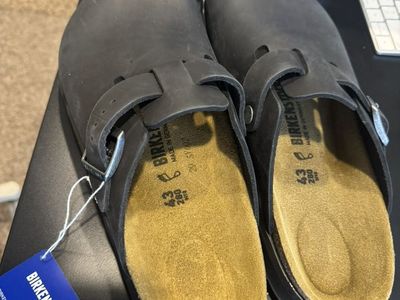 Birkenstock Boston CT, Size 43 (US Men’s 10) Black