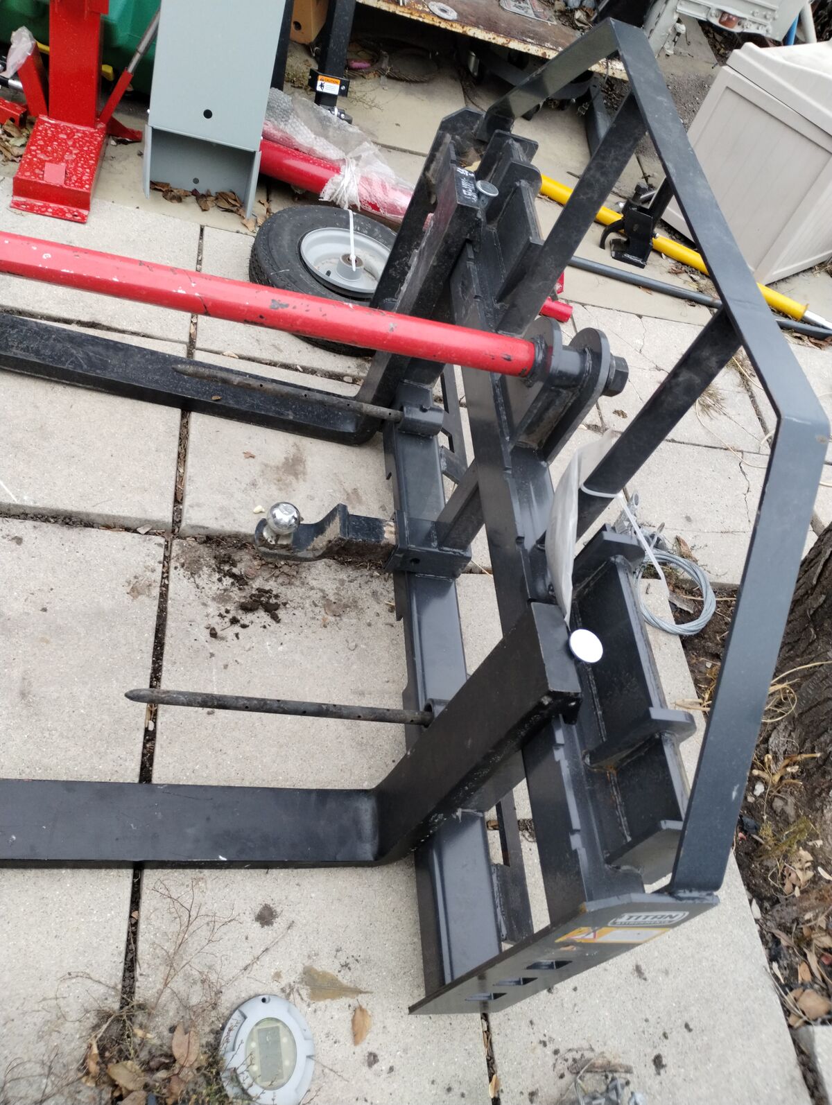 SKIDSTEER ATT /CAT QUICK CONECT 3 WAY W/ FORKS MANY MORE