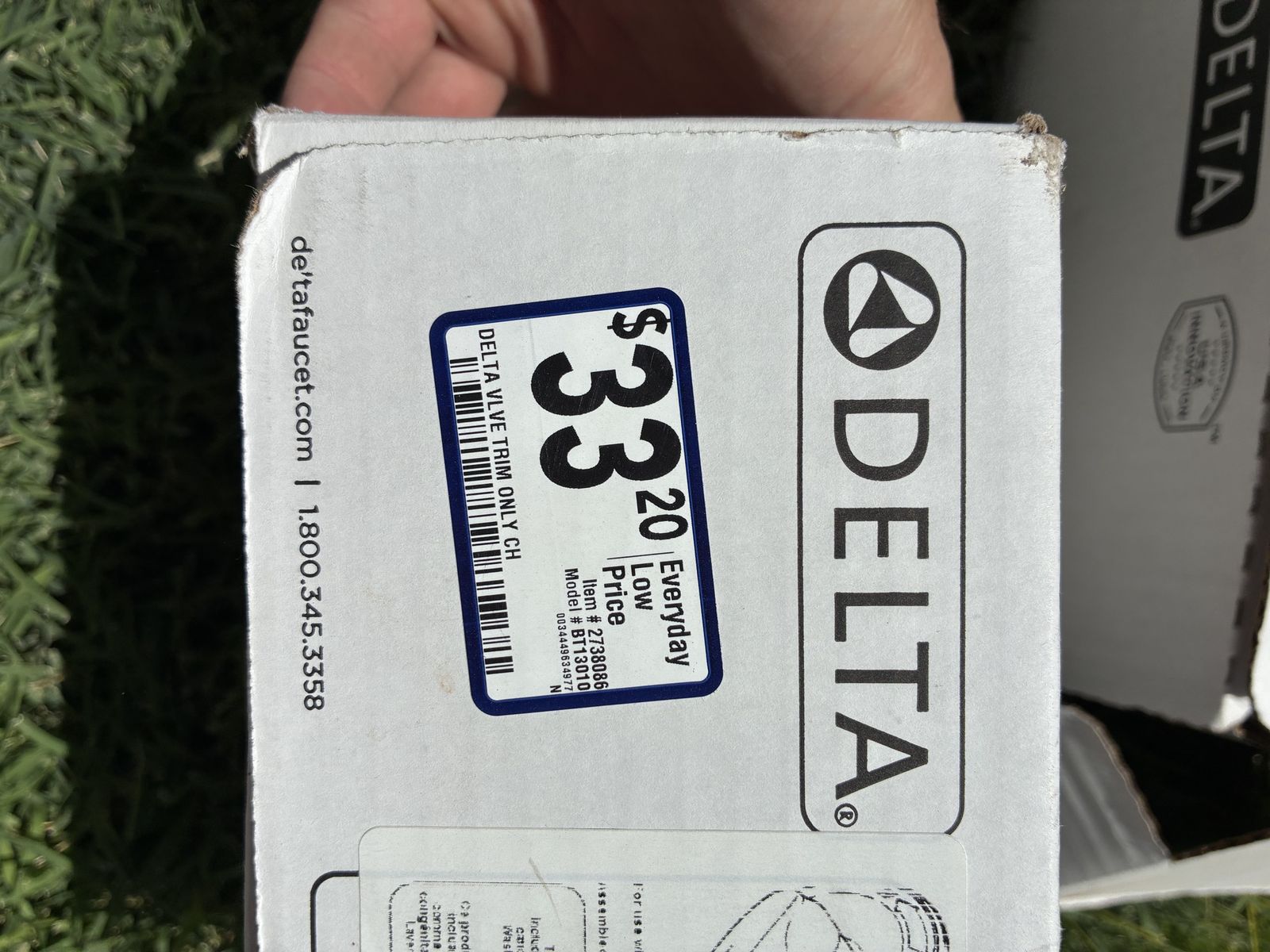 Delta Foundations Chrome 1.75-in Universal Shower Diverter