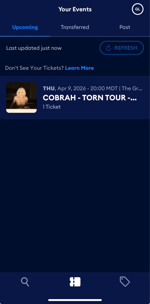 Cobrah GA Ticket For 04/09