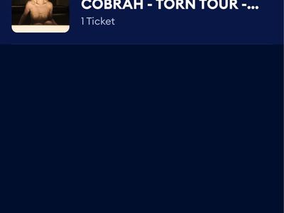 Cobrah GA Ticket For 04/09